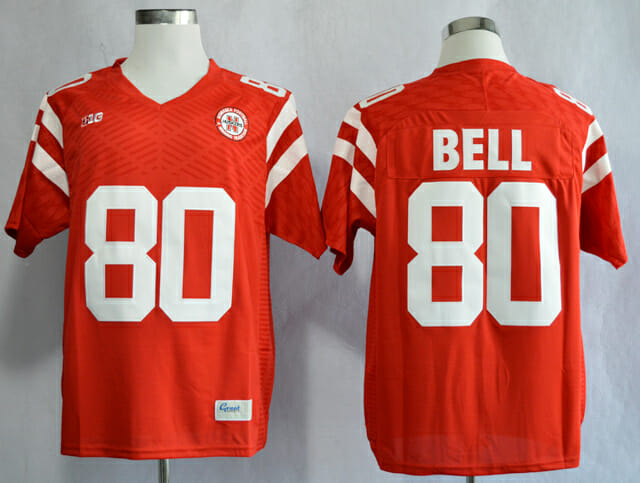 Nebraska Huskers #80 Kenny Bell College Football Jersey Stitched Red 1 Nebraska Huskers #80 Kenny Bell College Football Jersey Stitched Red