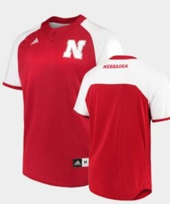 Nebraska Huskers Custom Name Number Scarlet College Baseball Jersey