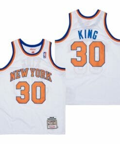 New York Knicks #30 King Movie Basketball Jersey White