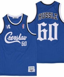 Nipsey #60 Hussle Victory Lap Movie Basketball Jersey Blue