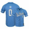 North Carolina Tar Heels 0 Michael Oh Blue Elite Baseball Jersey