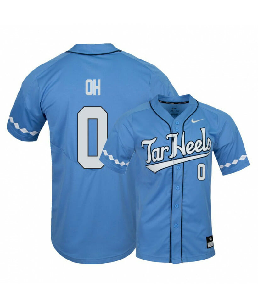 North Carolina Tar Heels 0 Michael Oh Blue Elite Baseball Jersey 1 North Carolina Tar Heels 0 Michael Oh Blue Elite Baseball Jersey