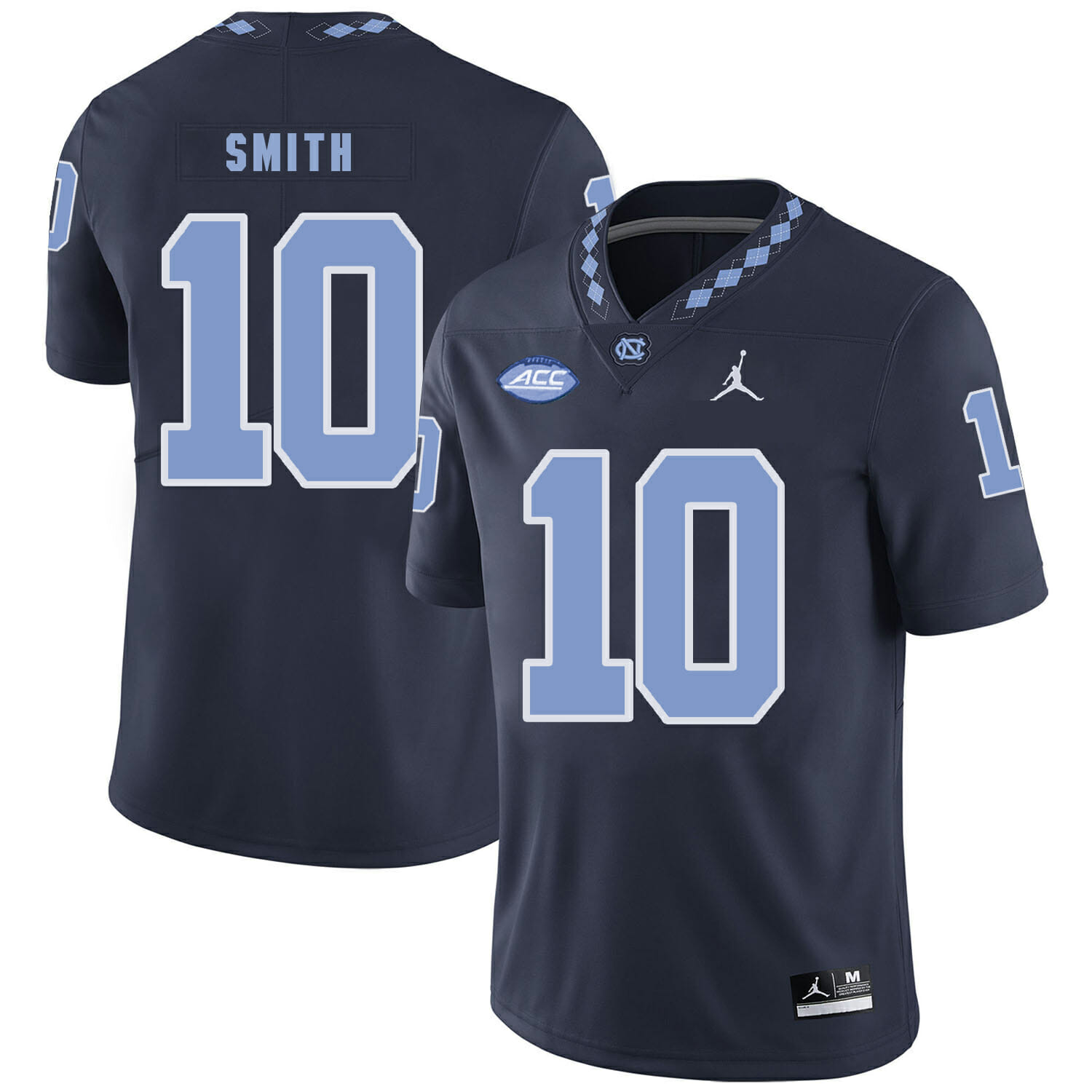 North Carolina Tar Heels #10 Andre Smith NCAA Football Jersey Black 1 North Carolina Tar Heels #10 Andre Smith NCAA Football Jersey Black