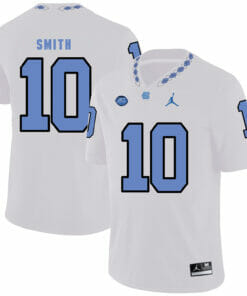 North Carolina Tar Heels #10 Andre Smith NCAA Football Jersey White