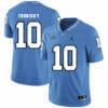 North Carolina Tar Heels #10 Mitchell Trubisky Football Jersey Blue