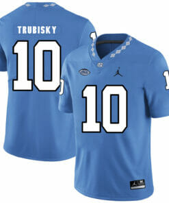 North Carolina Tar Heels #10 Mitchell Trubisky Football Jersey Blue