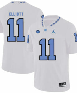 North Carolina Tar Heels #11 Nathan Elliott Football Jersey White