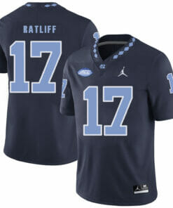 North Carolina Tar Heels #17 Anthony Ratliff Football Jersey Black