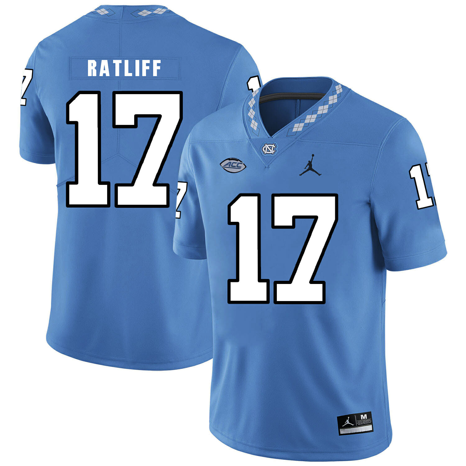 North Carolina Tar Heels #17 Anthony Ratliff Football Jersey Blue 1 North Carolina Tar Heels #17 Anthony Ratliff Football Jersey Blue