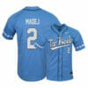 North Carolina Tar Heels 2 Mikey Madej Blue Elite Baseball Jersey 4 North Carolina Tar Heels 2 Mikey Madej Blue Elite Baseball Jersey