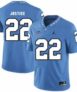 North Carolina Tar Heels #22 Charlie Justice Football Jersey Blue