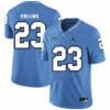 North Carolina Tar Heels #23 Cayson Collins Football Jersey Blue