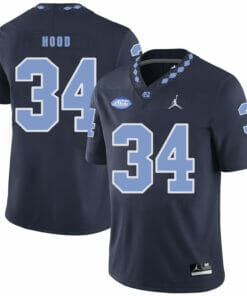 North Carolina Tar Heels #34 Elijah Hood Football Jersey Black