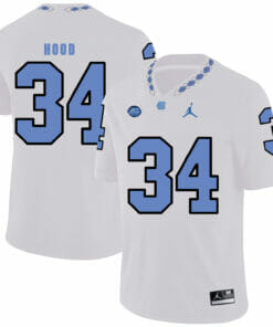 North Carolina Tar Heels #34 Elijah Hood Football Jersey White