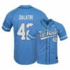 North Carolina Tar Heels 42 Gianluca Dalatri Blue Elite Baseball Jersey