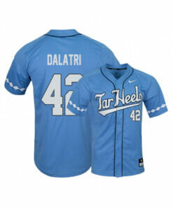 North Carolina Tar Heels 42 Gianluca Dalatri Blue Elite Baseball Jersey