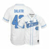 North Carolina Tar Heels 42 Gianluca Dalatri White Elite Baseball Jersey 1