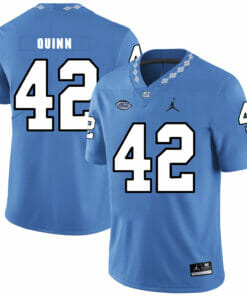 North Carolina Tar Heels #42 Robert Quinn Football Jersey Blue