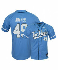 North Carolina Tar Heels 49 Chris Joyner Blue Elite Baseball Jersey