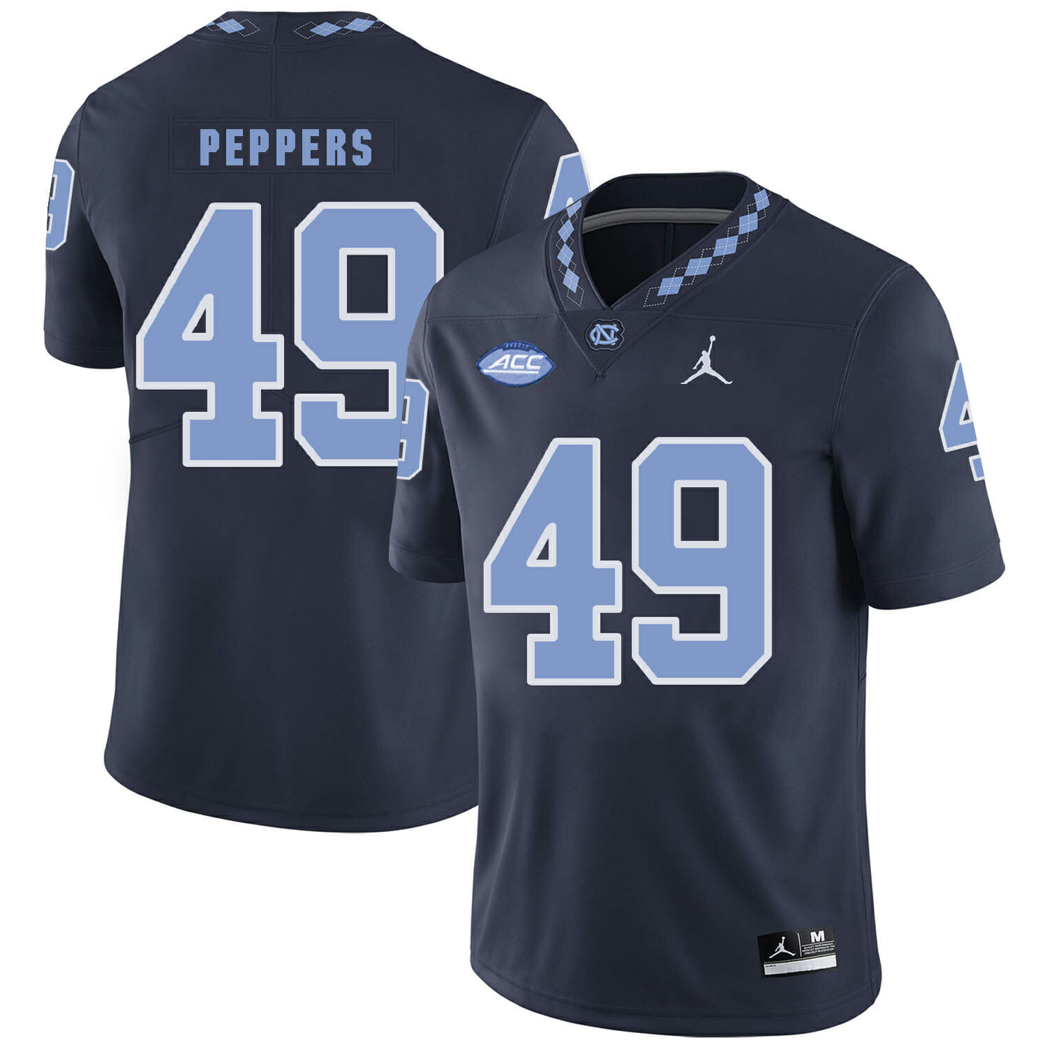 North Carolina Tar Heels #49 Julius Peppers Football Jersey Black 1 North Carolina Tar Heels #49 Julius Peppers Football Jersey Black