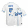 North Carolina Tar Heels 5 Eric Grintz White Elite Baseball Jersey