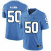 North Carolina Tar Heels #50 Art Weiner Football Jersey Blue
