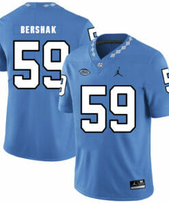 North Carolina Tar Heels #59 Andy Bershak Football Jersey Blue
