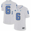 North Carolina Tar Heels #6 MJ Stewart NCAA Football Jersey White