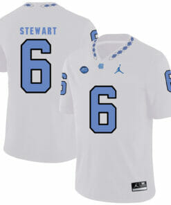 North Carolina Tar Heels #6 MJ Stewart NCAA Football Jersey White