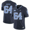 North Carolina Tar Heels #64 Jonathan Cooper Football Jersey Black