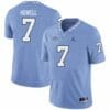 North Carolina Tar Heels #7 Sam Howell College Football Jersey Blue