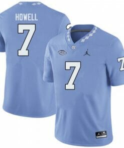 North Carolina Tar Heels #7 Sam Howell College Football Jersey Blue