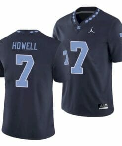 North Carolina Tar Heels #7 Sam Howell College Football Jersey Navy Blue