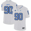 North Carolina Tar Heels #90 Nazair Jones NCAA Football Jersey White