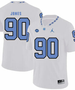 North Carolina Tar Heels #90 Nazair Jones NCAA Football Jersey White