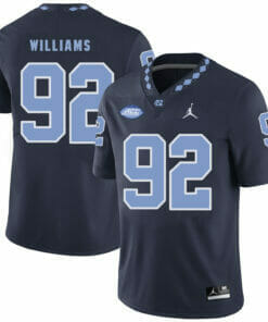 North Carolina Tar Heels #92 Sylvester Williams Football Jersey Black
