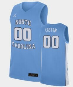 North Carolina Tar Heels Custom Name Number Blue College Basketball Replica Jersey