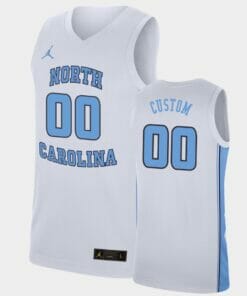 North Carolina Tar Heels Custom Name Number White College Basketball Replica Jersey