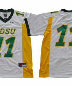 North Dakota State Bison #11 Carson Wentz Football Jersey White