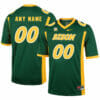 North Dakota Custom Jersey Name Number Football Green