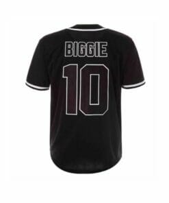 Notorious BIG Biggie Smalls Bad Boy Baseball Jersey Black