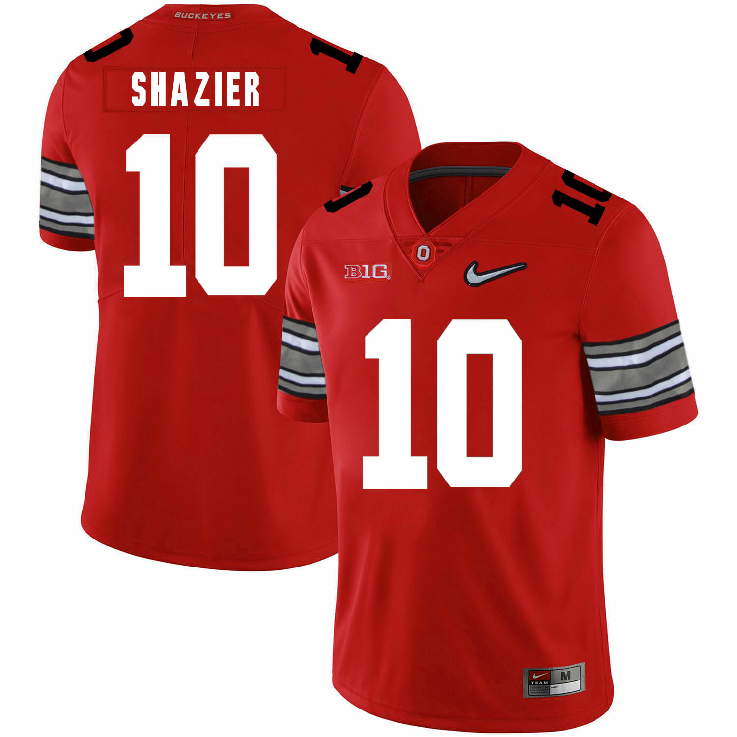 Ohio State Buckeyes #10 Ryan Shazier Football Jersey Diamond Red 1 Ohio State Buckeyes #10 Ryan Shazier Football Jersey Diamond Red