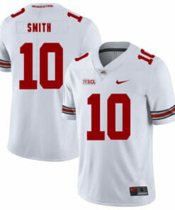 Ohio State Buckeyes #10 Troy Smith Football Jersey White