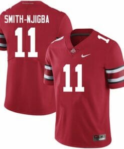 Ohio State Buckeyes #11 Smith Njigba Jersey College Football Scarlet