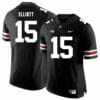 Ohio State Buckeyes #15 Ezekiel Elliott Football Jersey Black