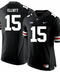 Ohio State Buckeyes #15 Ezekiel Elliott Football Jersey Black