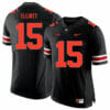 Ohio State Buckeyes #15 Ezekiel Elliott Football Jersey Black Shadow