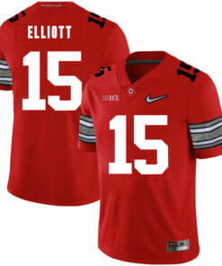 Ohio State Buckeyes #15 Ezekiel Elliott Football Jersey Diamond Red