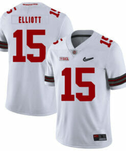 Ohio State Buckeyes #15 Ezekiel Elliott Football Jersey Diamond White
