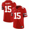 Ohio State Buckeyes #15 Ezekiel Elliott Football Jersey Red